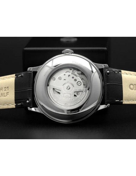 reloj automático hombre Orient Bambino Arabic Dial "Desert Night" RA-AC0036L 40.5mm correa de cuero Cal.  F6724